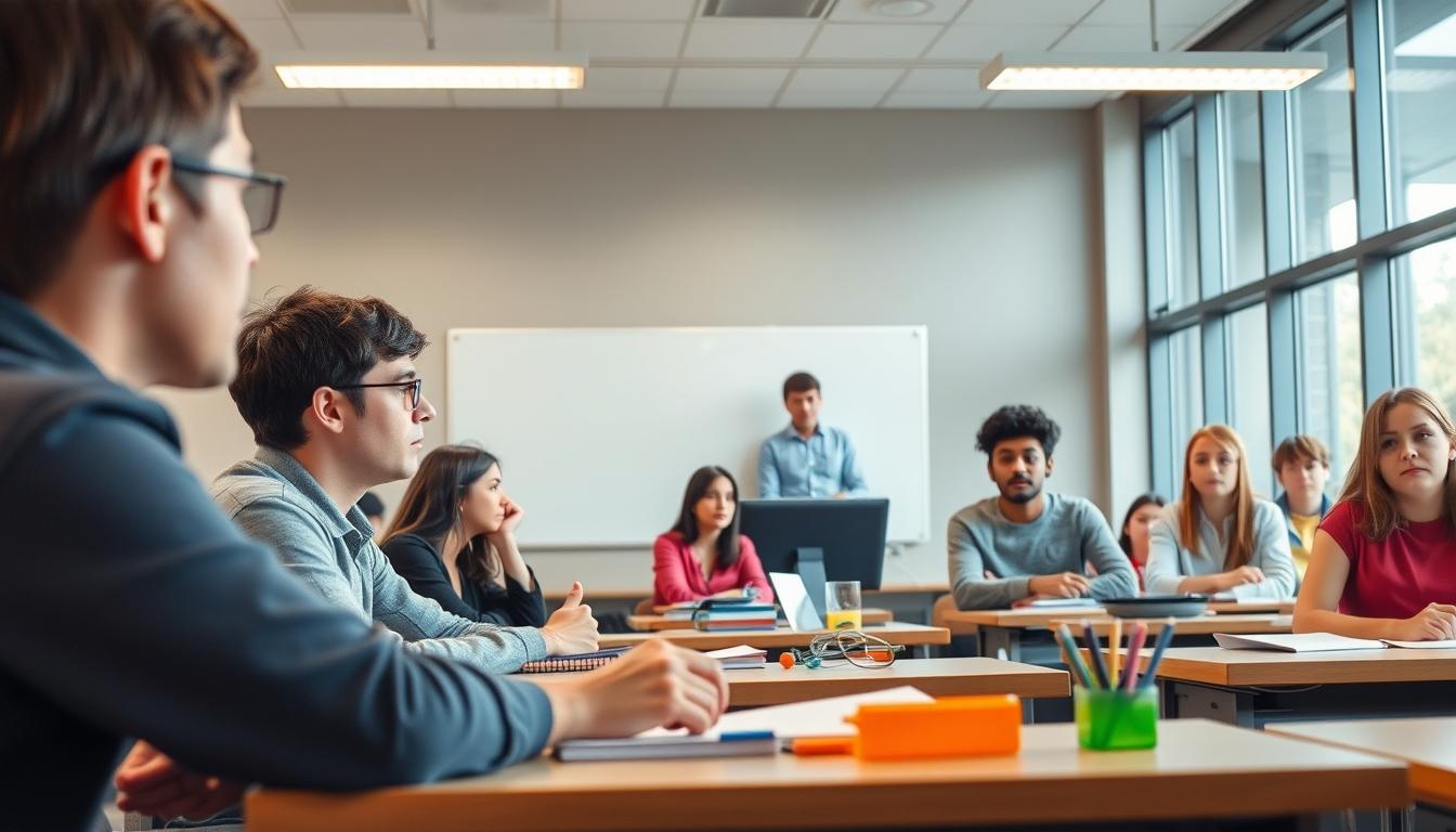 Modern university campus for students